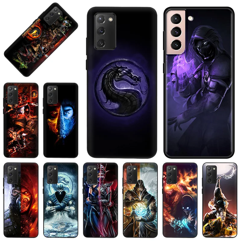 

Phone Case for Samsung Galaxy S22 Ultra S21 S20 S10 Plus FE 5G E Note 10 Lite 9 8 Game Mortal Kombat Soft Black Silicone Cover