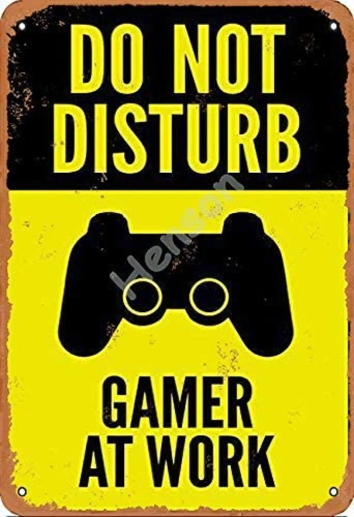 

Don 'T Disturb Gamer At Work Vintage Tin Sign Art Iron Painting Rusty Poster Decoration Aluminum plaque