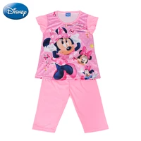 disney summer clothes for girls kids sets minnie mouse children baby t shirts topsbaby shorts 2pcs casual home clothing suit