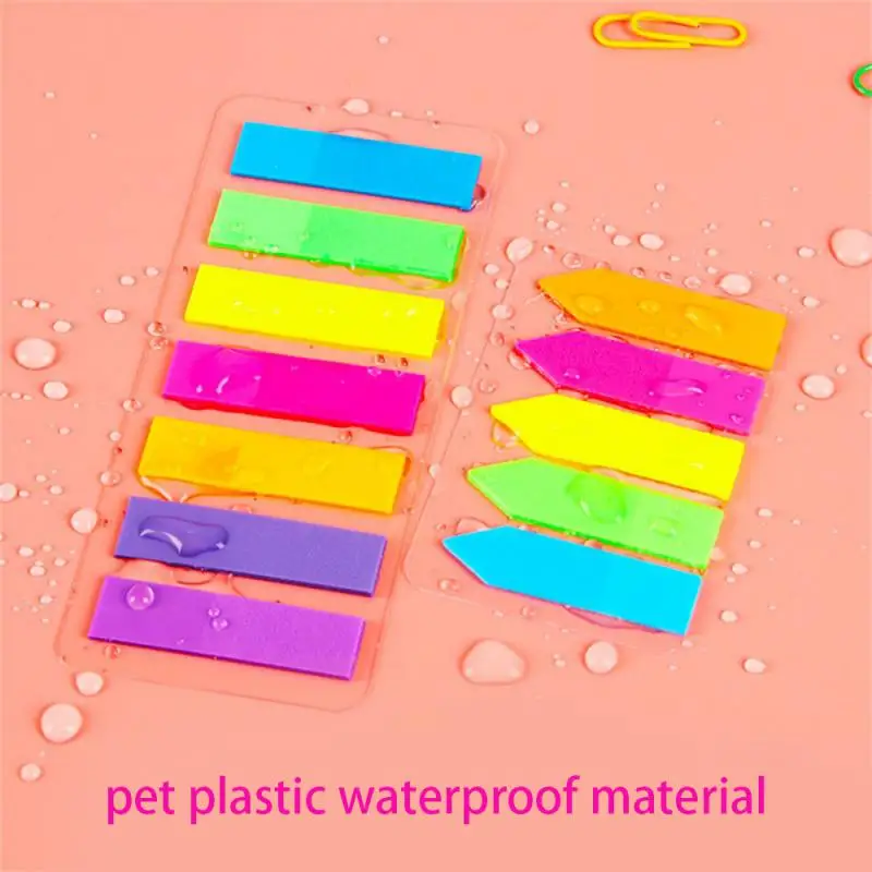 

Fluorescence colour Self Adhesive Memo Pad Sticky Notes Bookmark Point It Marker Memo Sticker Paper Office School Supplies