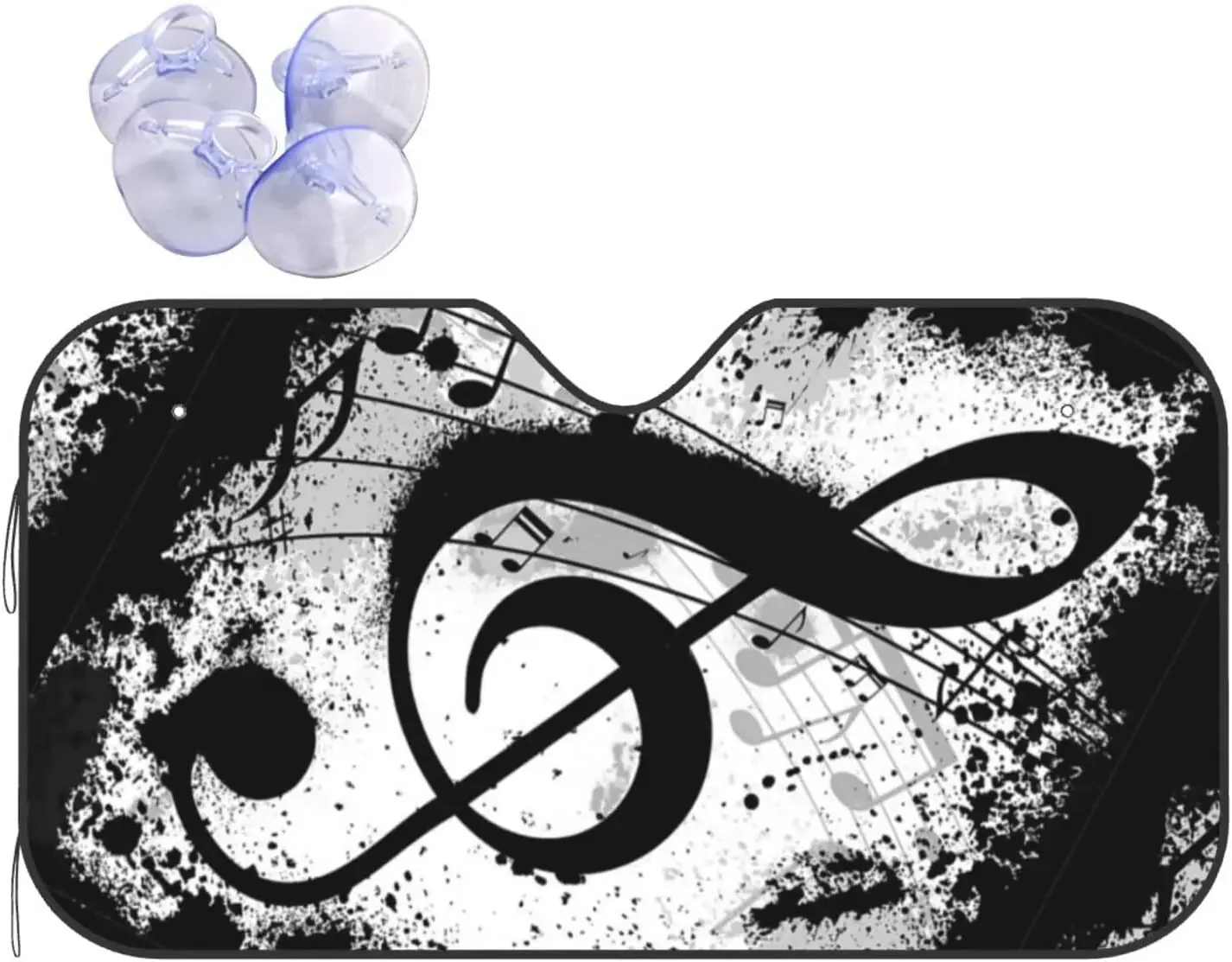 Автомобильный солнцезащитный козырек для лобового стекла Music Note автомобильный