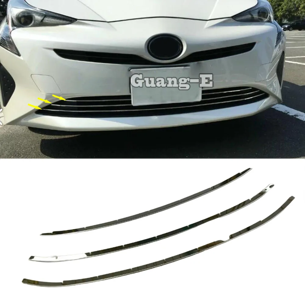 

For Toyota Prius 2016 2017 2018 2019 Car Sticker Racing Cover Protection Detector Trim Front Bottom Grid Grill Grille Frame Part