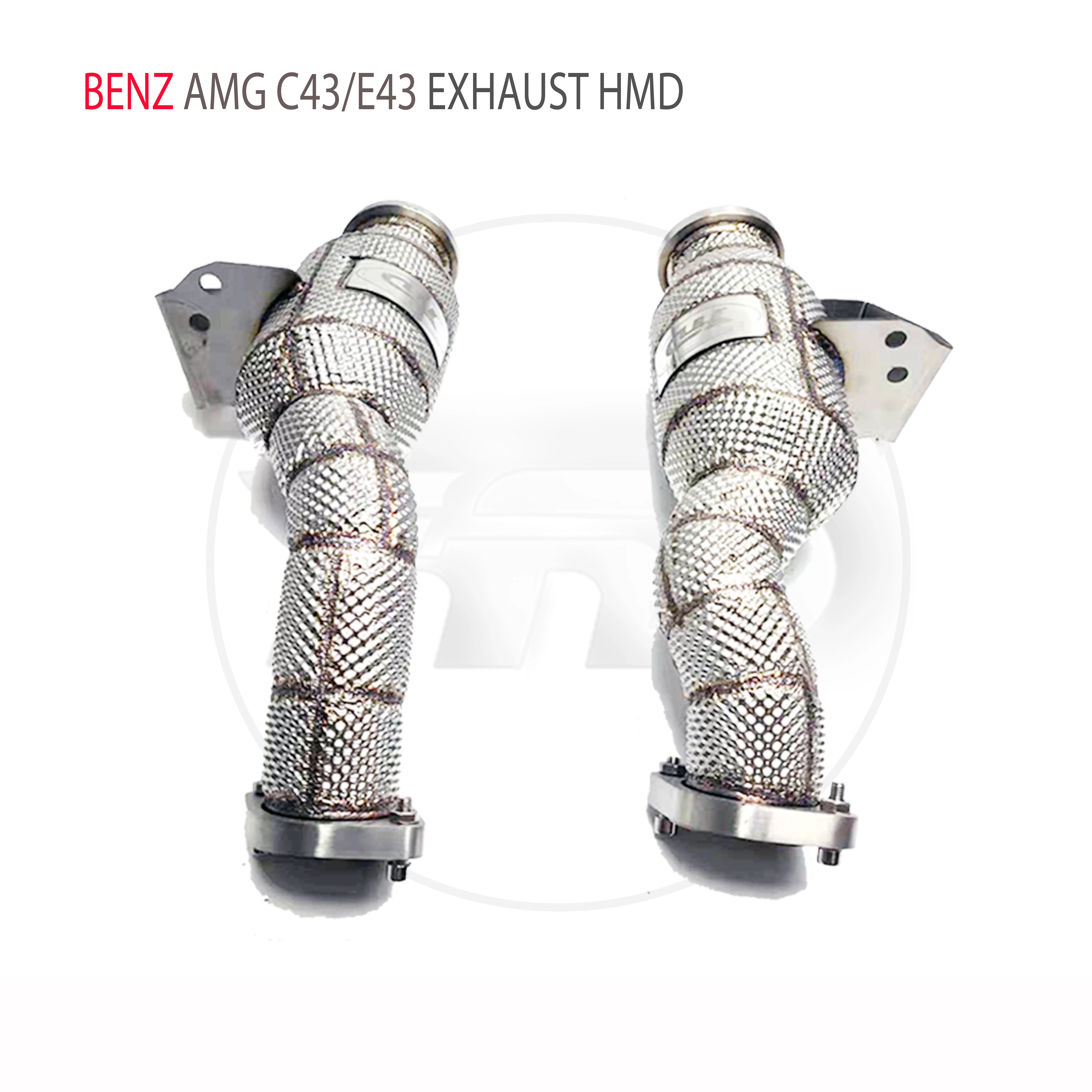 

HMD Exhaust Manifold Downpipe for Benz AMG C43 E43 E400 GLC43 Car Accessories With Catalytic Converter Header Without Cat Pipe