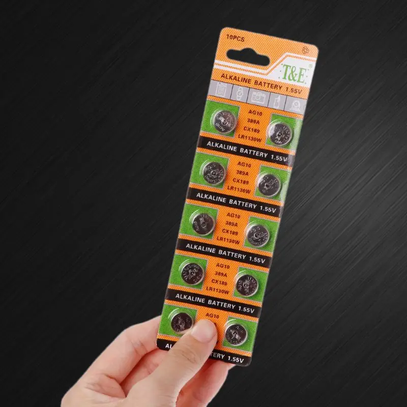 

10 шт./упаковка, щелочные батарейки для электронных устройств, 1,55 в