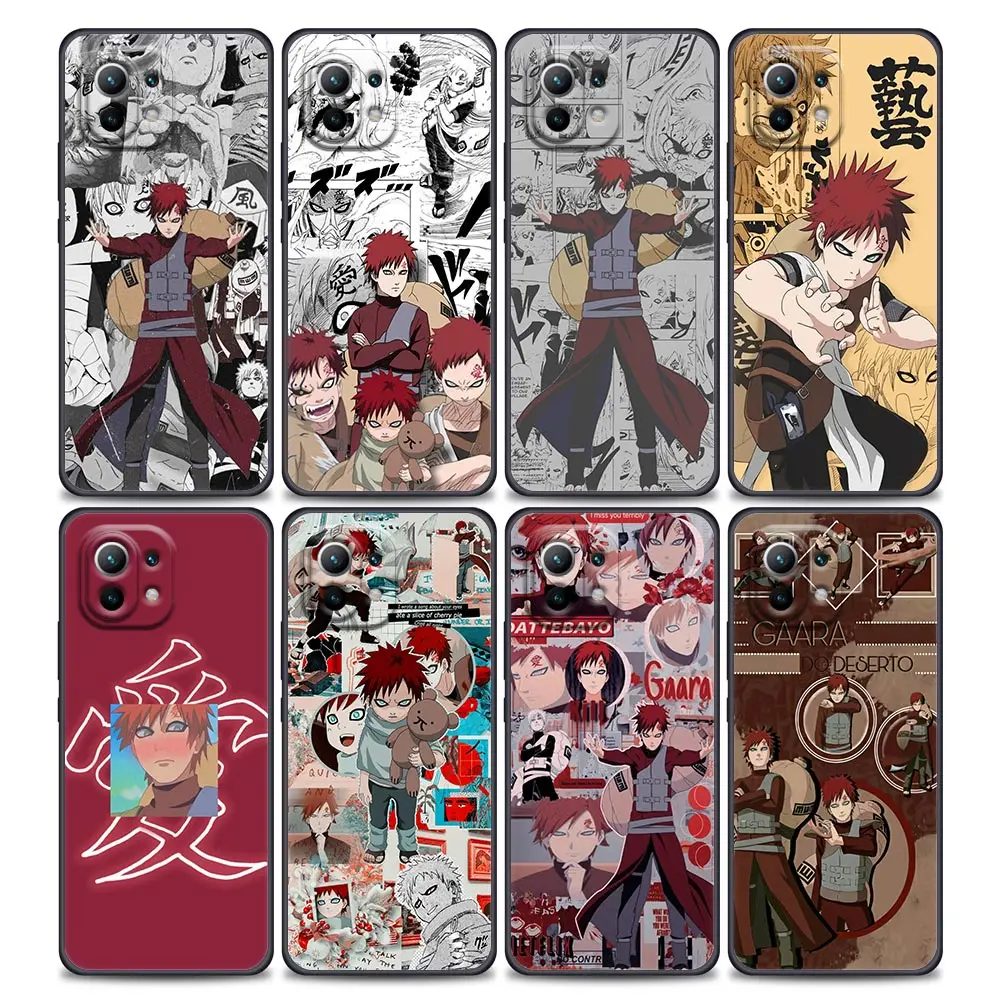 

Naruto Gaara Anime Phone Case For Xiaomi Mi 11 11T 11X Pro Lite NE 5G 12 POCO X3 F3 M3 M4 NFC Pro Soft Thin Cover funda Narutos