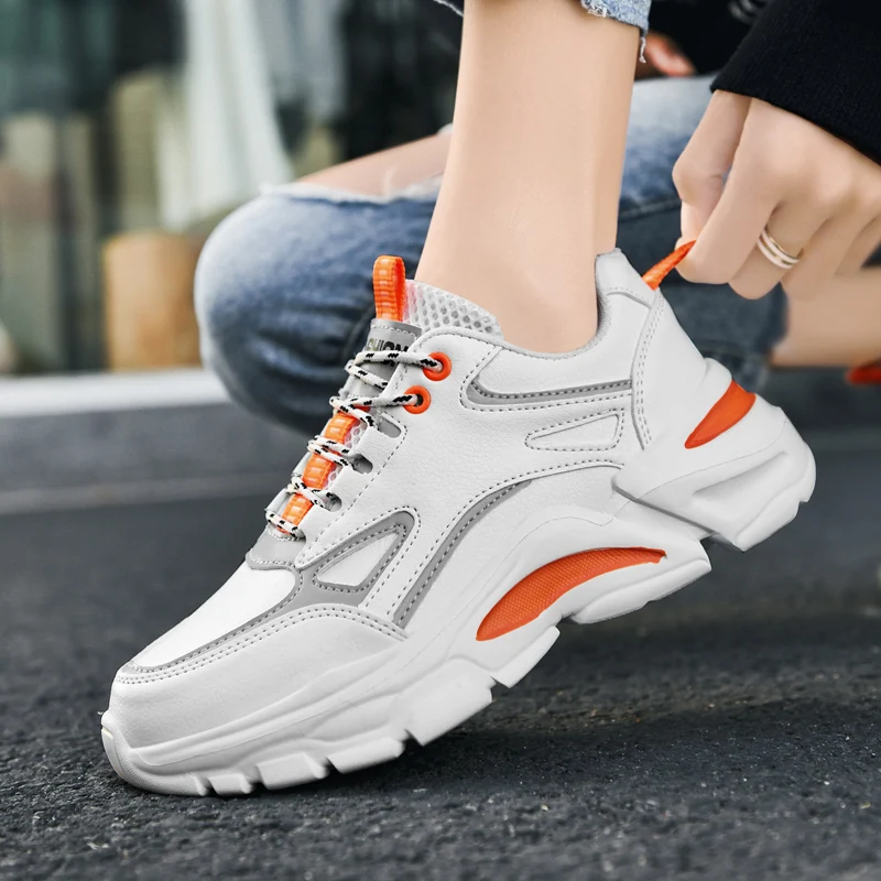 

Весенняя спортивная обувь для мужчин и женщин, легкие высокоэластичные кожаные повседневные туфли, обувь для путешествий для мужчин