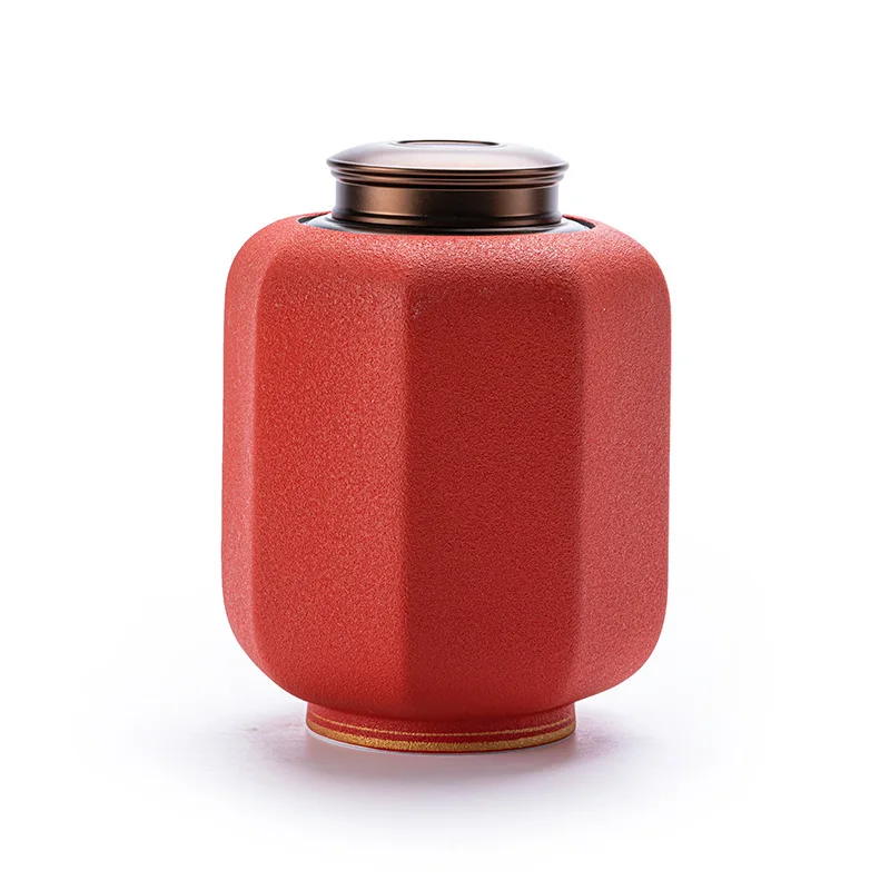 

Creative Palace Lantern Tea Pot Personality Fashion Chinese Style Portable Ceramic Jar Kitchen Supplies Tea Organizer Tea Box