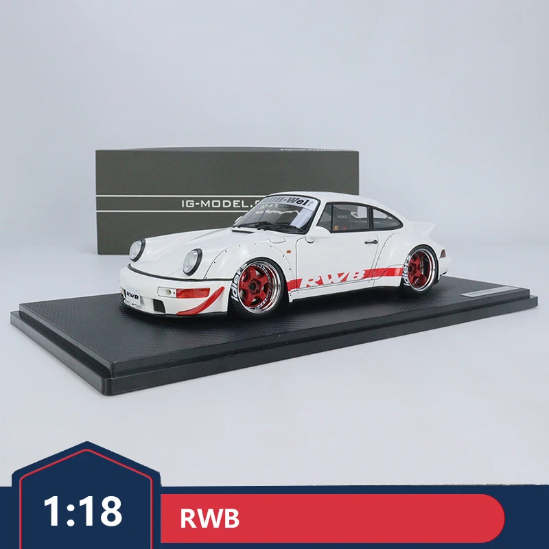 

ig 1/18 RWB 964 white duck tail IG2462 wide body modified resin car model