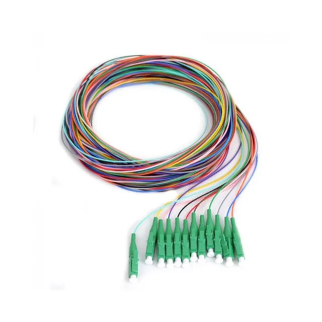 

Fiber Optic LC/APC Pigtail Set Single mode 900um G.657A1 1.5m 12pcs 12colours
