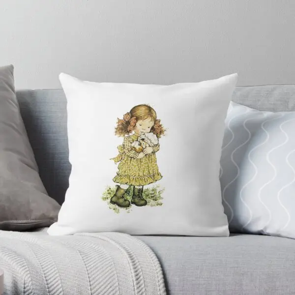 

Sarah Kay With Kitten Printing Throw Pillow Cover Fashion Square Cushion Anime Bedroom Hotel Comfort Throw Pillows not include