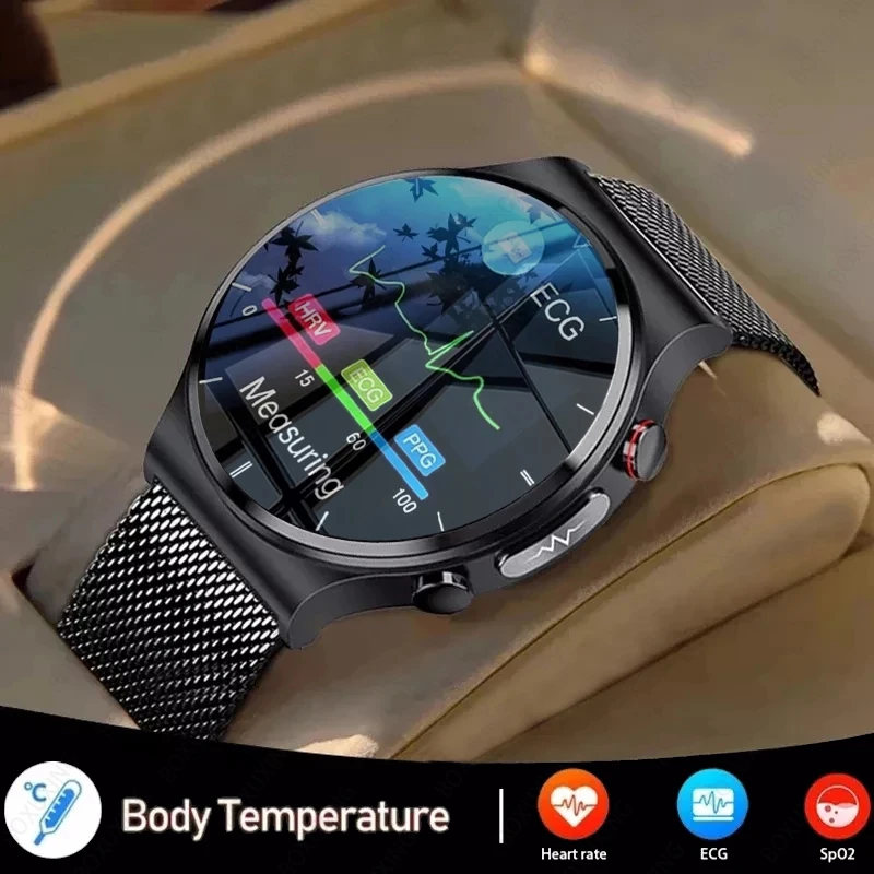 

New ECG+PPG Smart Watch Men Sangao Laser Health Heart Rate Blood Pressure Fitness Sports Watches Man IP68 Waterproof Smartwatch