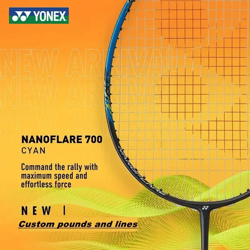 YONEX Original Badminton Racket NF700 Professional NANOFLARE Series All-Carbon With Strings Customised Pounds（20-28 Lbs）