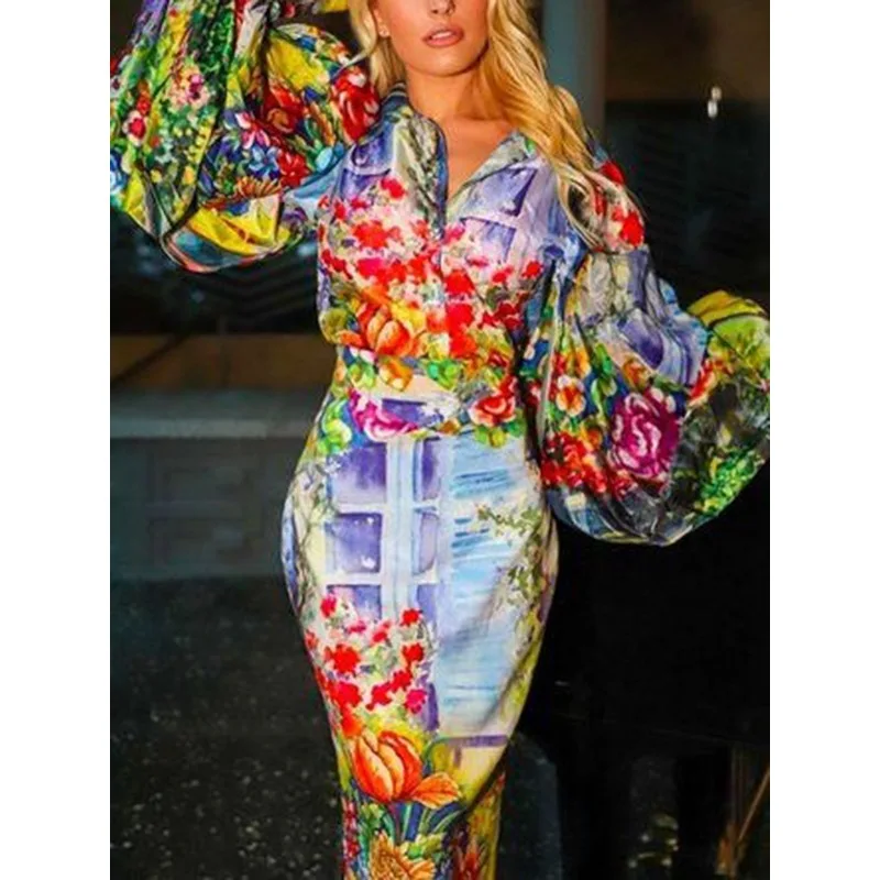 Modigirl новая модная красочная блузка для женщин осень-весна винтажная женская