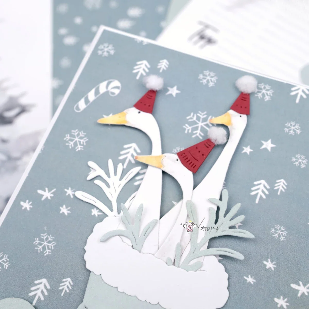 Piggy Craft металлические штампы для резки форма вечеринки шляпа гусь ведро скрапбук