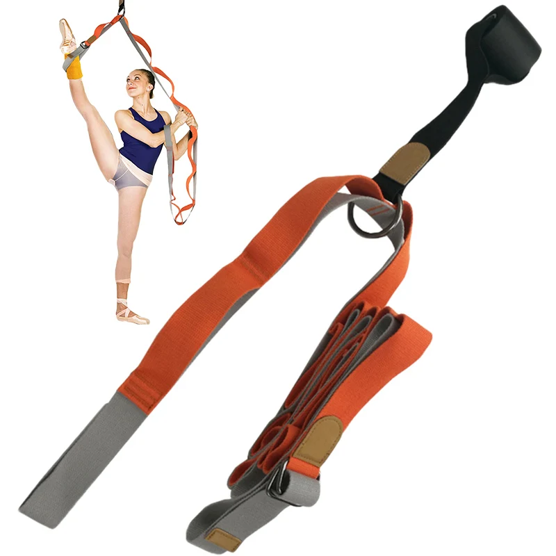 Эластичный растягивающийся ремень с разрезами для тренировки ног эластичный