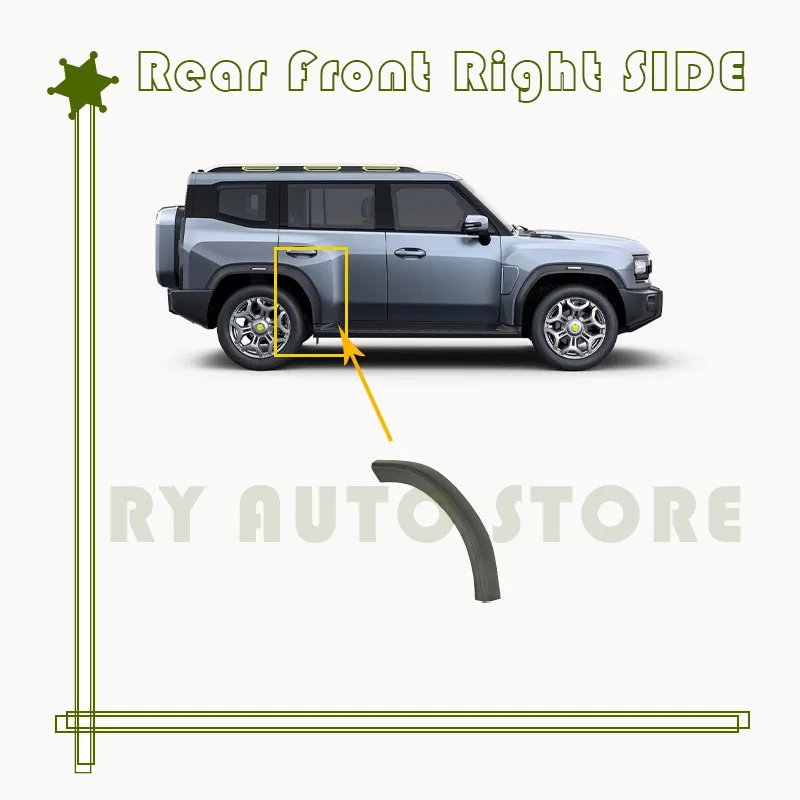 

Расширители для открывания колес автомобиля для Jetour T2 Traveller 2023 ~ 2027, крылья, передние, задние, левые, правые, боковые, брызговики, литые арки, аксессуары