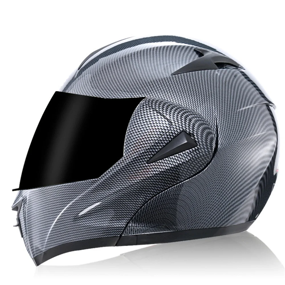 Enlarge Brand New Genuine High Quality Full Face Motorcycle Helmet Men Racing Motorcycle Helmet Dot Capacete Casque Double Lens Vintage