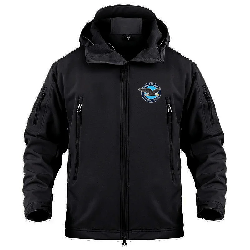 

Autumn Winter SoftShell Man Coat Jacket Outdoor Military ded Zipper Multiple Pockets Jackets for Men Sharkskin Fleece