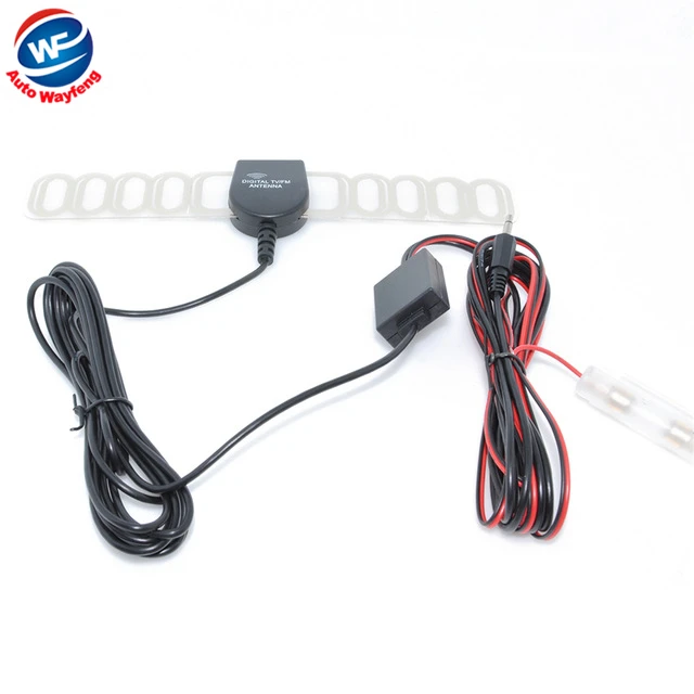 

Car anolog tv antenna tv aerial with amplifier booster DC3.5 connector free shipping WF