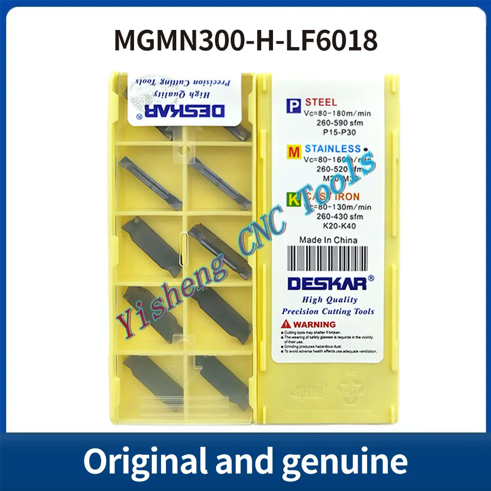 

DESKAR 100% оригинал MGMN300-F MGMN300-H MGMN400-H LF6028 LF6018 режущий инструмент с ЧПУ, твердосплавная вставка со сменной резьбой