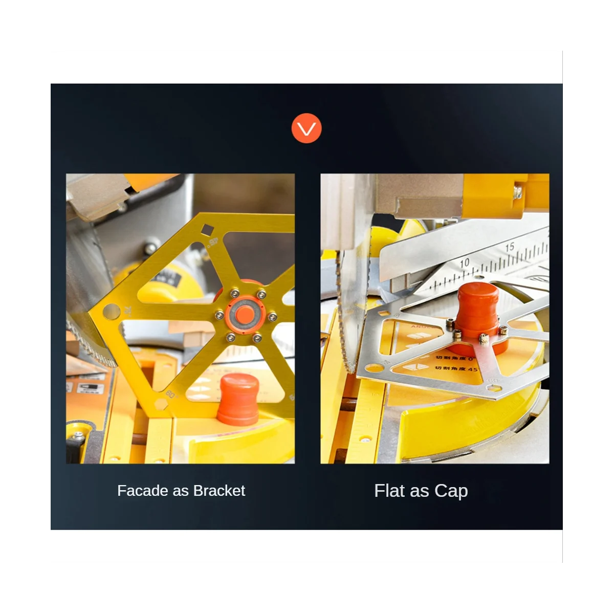 

Угловая линейка, станок для резки, Настольная пила, регулировка угла с магнитной шестигранной линейкой из алюминиевого сплава, золото