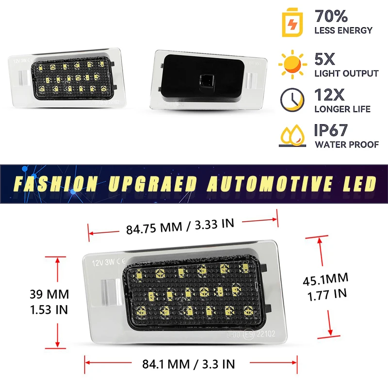 2 шт. для Hyundai I30 Elantra Kia Ceed задний номерной знак лампы освещения Accent Cerato KX3