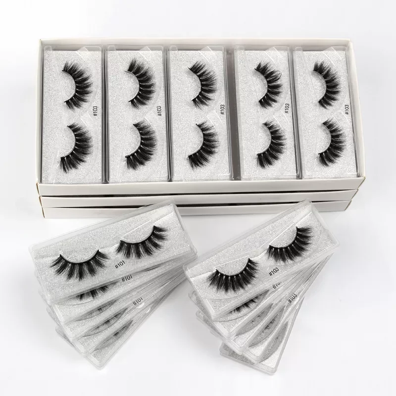 

NEW2023 wholesale eyelashes 10/30/40/50/100 pairs 3d faux mink lashes natural long false eyelash fluffy soft lash makeup cilios