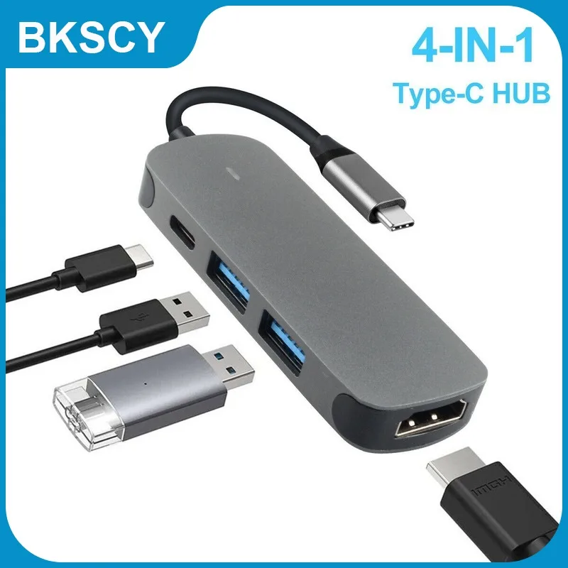 

USB-разветвитель OTG для Huawei Matebook13, совместимый с HDMI, USB 3,0