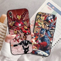 popular marvel phone case for xiaomi redmi 7 7a 8 8a 8t 9 9t 9a 9c note 7 8 9 9s black silicone cover carcasa coque back