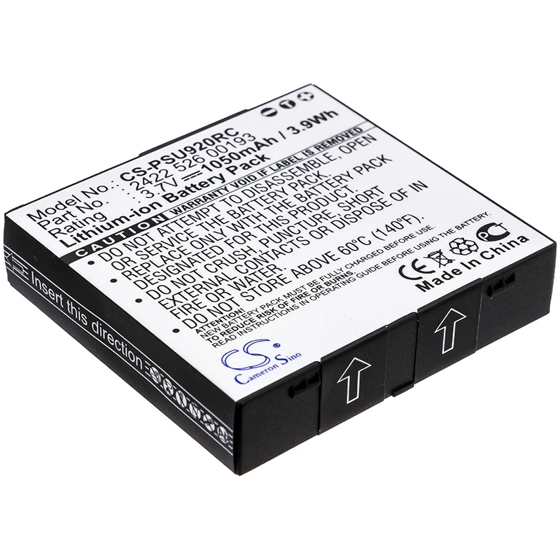 

CS 1050mAh battery for Philips Pronto TSU-9200, Pronto TSU9200/37, TSU9200, TSU920037 2422 526 00193