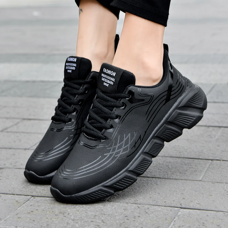 

Кроссовки мужские Нескользящие, мягкая плоская подошва, удобная повседневная обувь для ходьбы