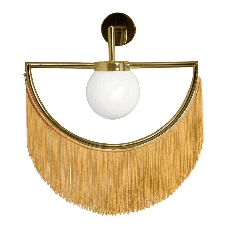 

Modern Wall Lamp Tassel Wall Lamp LED Light Nordic Tassel Glass Ball Wall Light Home Lighting Fixtures
