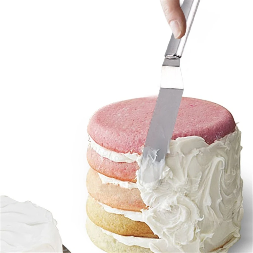 4-10in Straight Curved Cake Spatula Decorating Stainless Steel Baking & Pastry Portable Cream Butter Accessories Kitchen Gadgets |