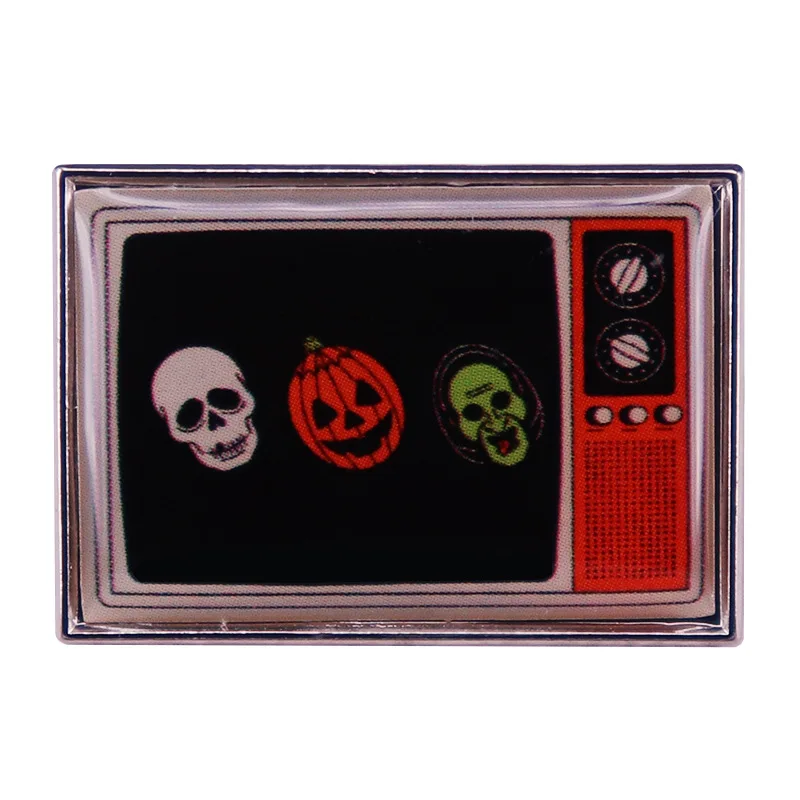 

Эмалированная брошь с изображением фильмов ужасов C2955, нагрудные значки, модные украшения для Хэллоуина для мужчин и женщин, подарки, украше...