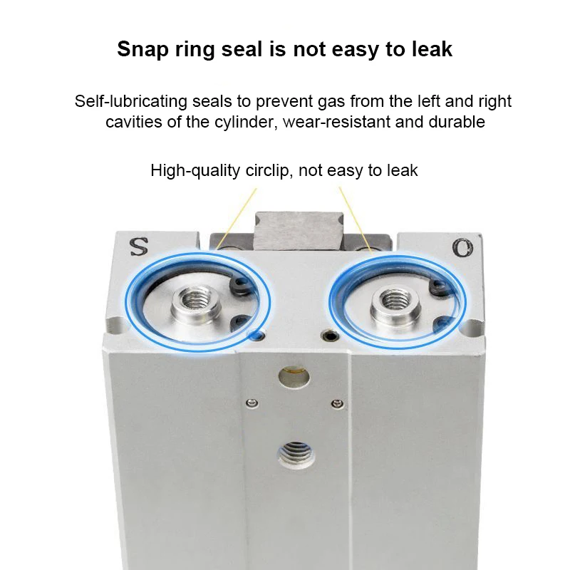 Низкопрофильный воздушный захват серии MHF2 2 пальца размер отверстия 8/12/16/20 мм ход