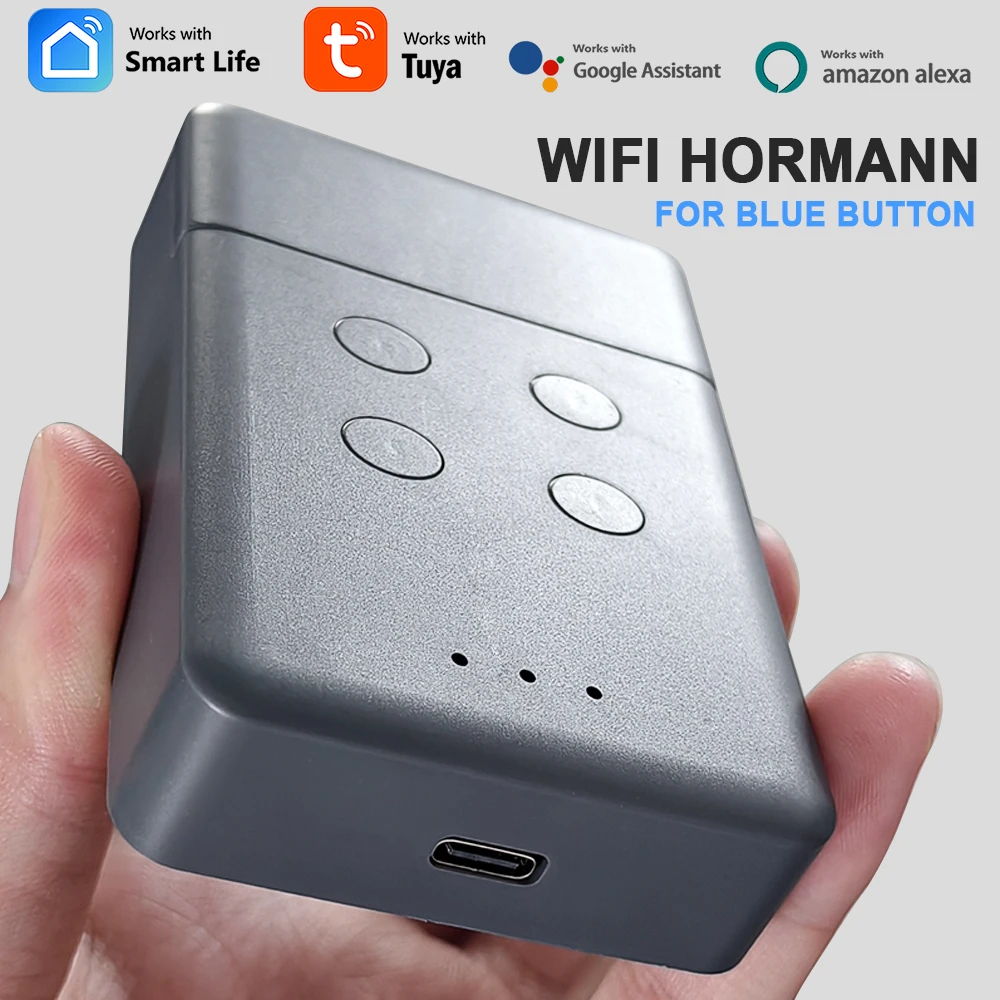 

WIFI Tuya HORMANN Smart Wi-Fi RF Bridge Интеллектуальный механизм открывания дверей для синей кнопки 868 МГц Радиочастотный преобразователь Пульт дистанционного управления для гаража