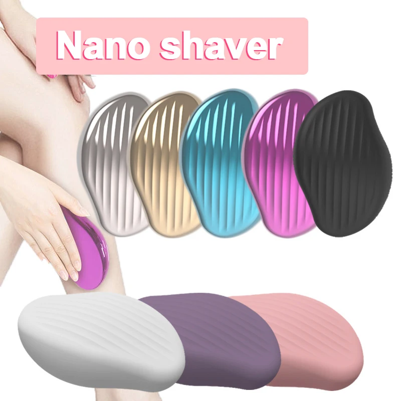 

HOT Physical Hair Removal Eraser Glass Hair Remover Painless Epilator Easy Cleaning Reusable Girls Body Care Depilation Tools