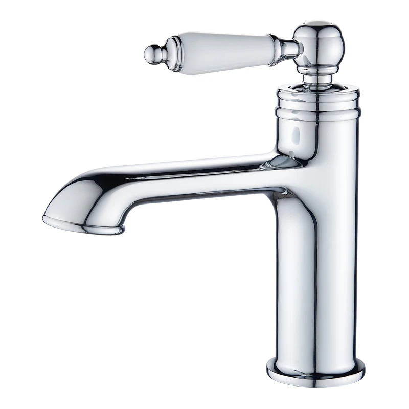 

Смеситель для ванной комнаты, смеситель для раковины, черный/хромированный смеситель с одной ручкой, латунные краны для горячей и холодной воды Becola, новинка BR-2018A117