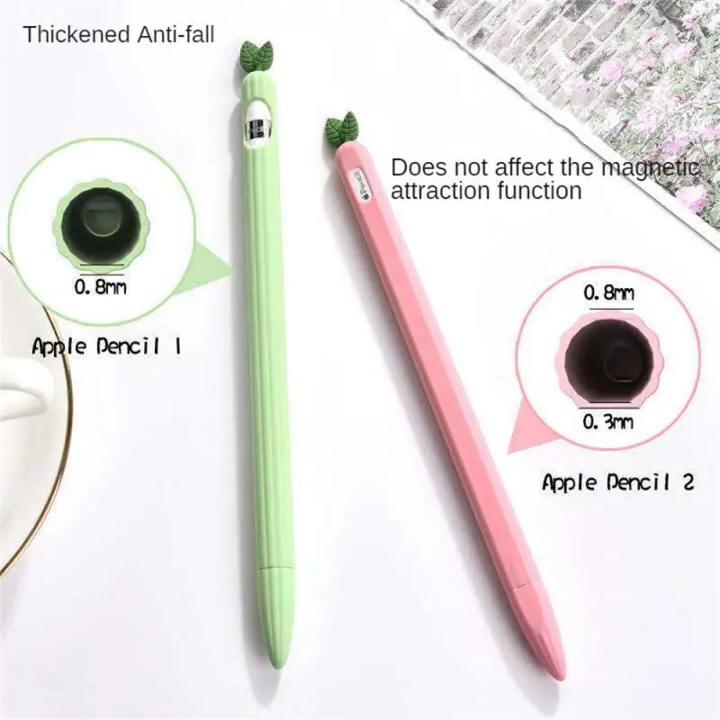 

Чехол для Apple pencil 2 1, разноцветный универсальный чехол для IPad, не скользящий защитный силиконовый чехол для apple Pencil 1 2