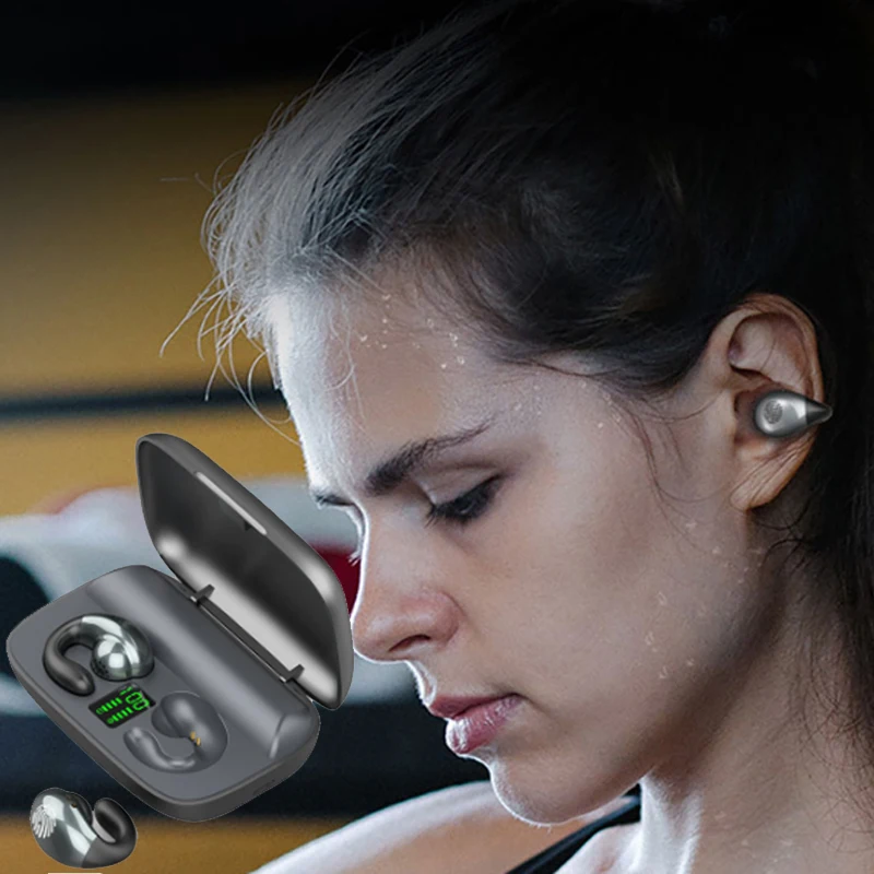 2023 Bone conduction bluetooth 5.3 Ear Clip with Mic for Lenovo K13 K12 K10 Note K5 Pro Play Z5S S5 Pro K 13 K5Pro K10Note