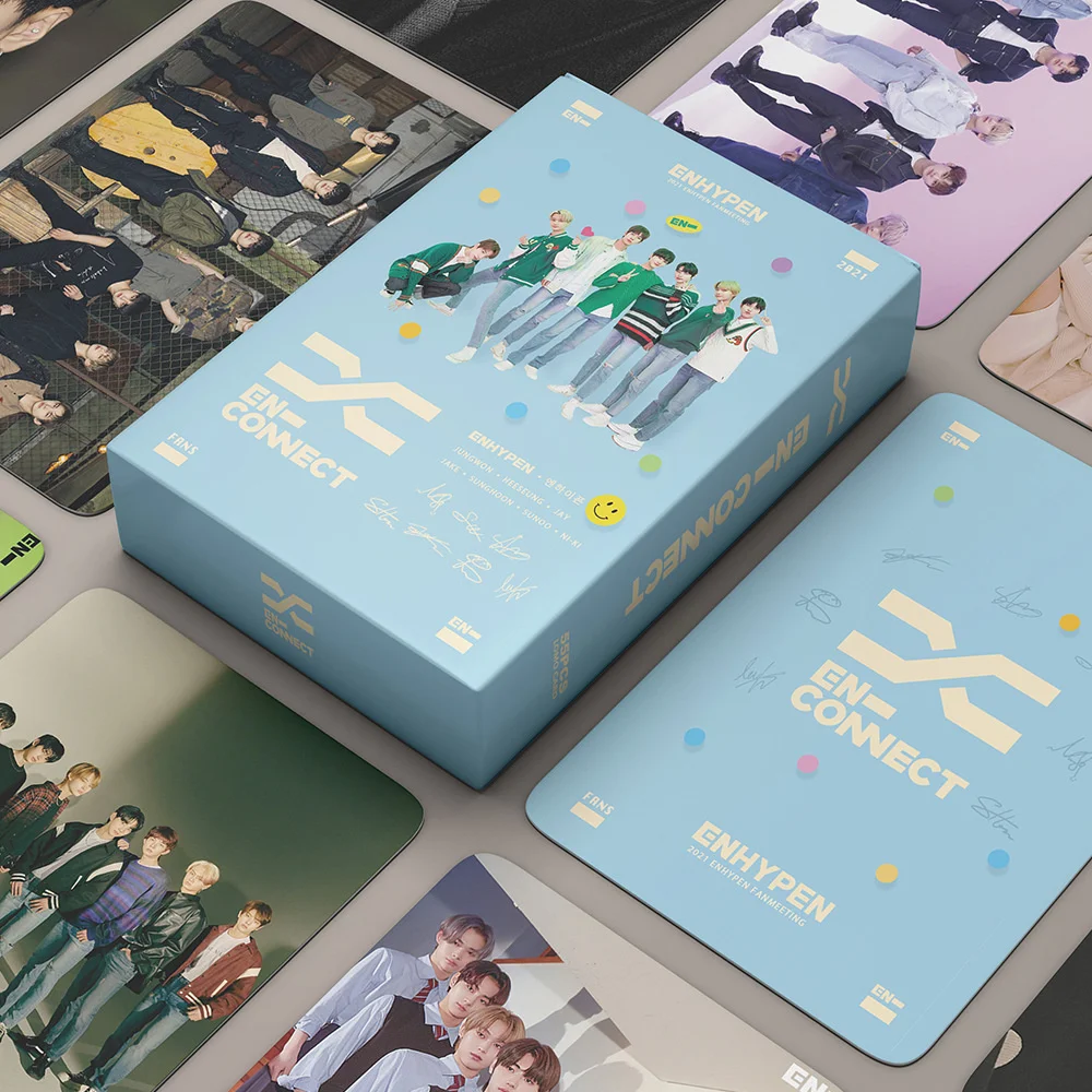 

55 шт./компл. Kpop ENHYPEN Lomo карты HD Высокое качество Enhypen Фотокарта для коллекции вещей EN-CONNECT K-pop