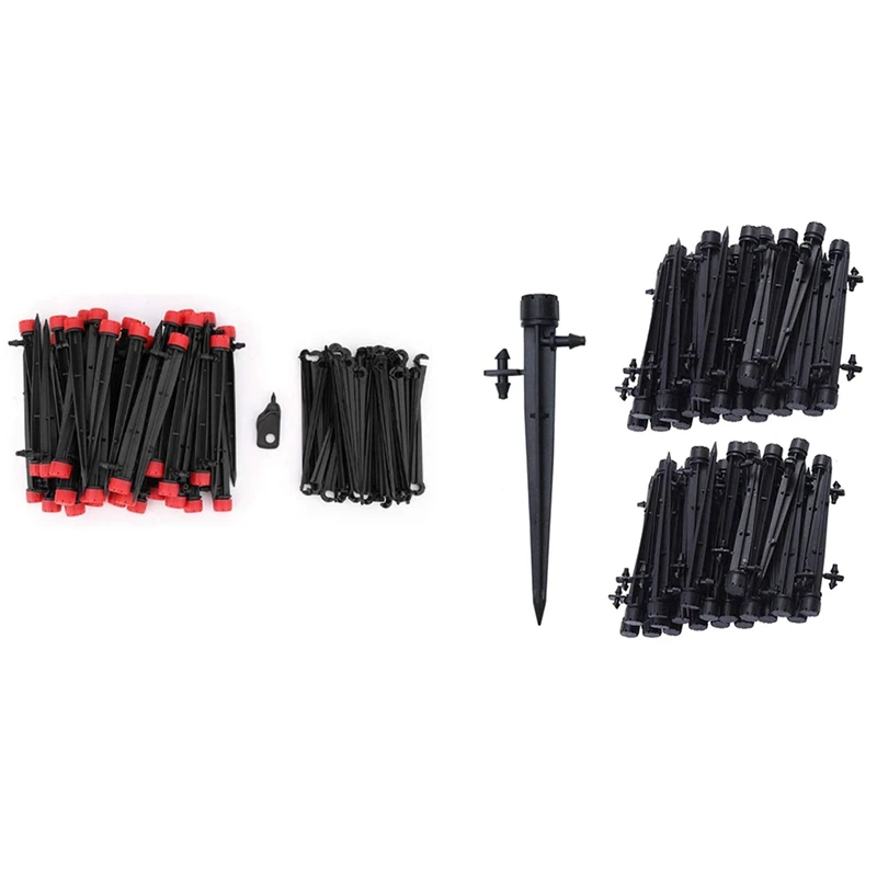 

1 Set Drip Irrigation Emitters Adjustable Micro-Bubbler & 100 Pcs Irrigation System Drippers, 360 Degree Irrigation