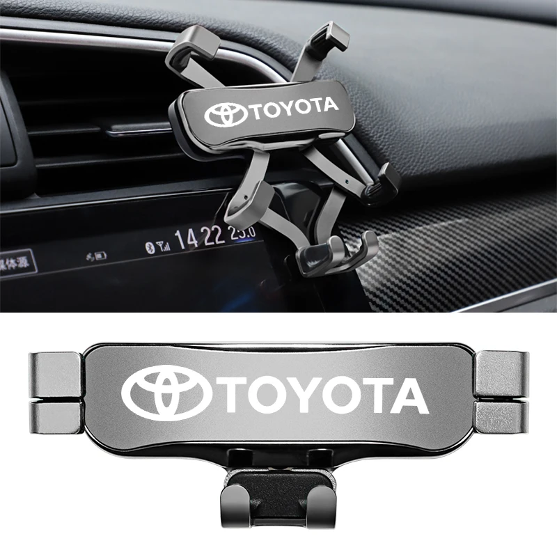 

Автомобильный держатель для телефона с вращением на 360 градусов, гравитационный автоматический кронштейн для Toyota Corolla Prius Yaris Rav4 CHR Aygo Hilux Raize Camry Sienna Ve