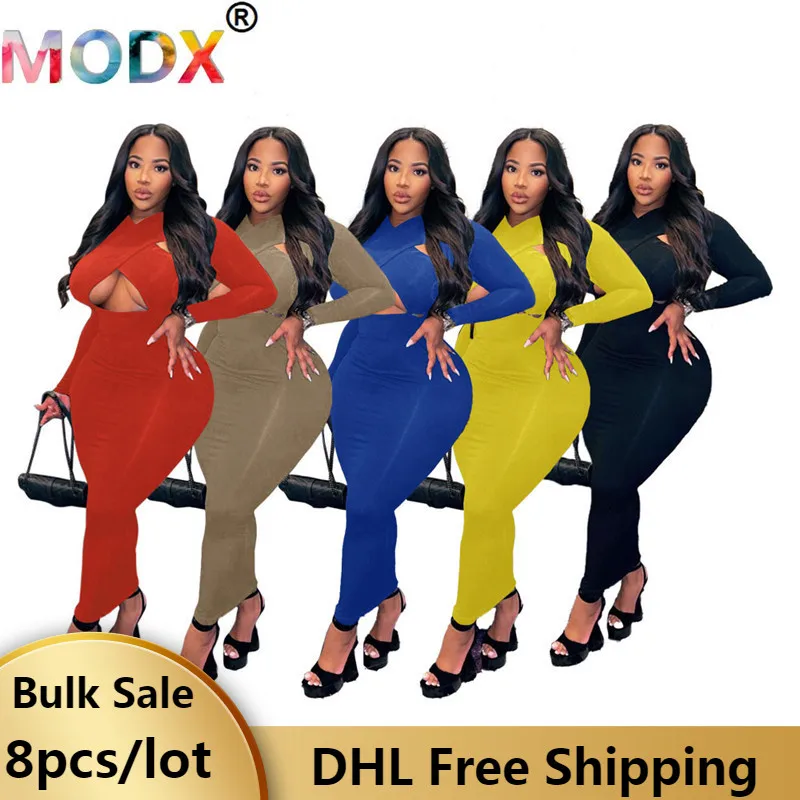 

Женское сексуальное ажурное платье макси, однотонное облегающее платье с длинным рукавом, Клубная одежда для вечерние НКИ, женская одежда ...