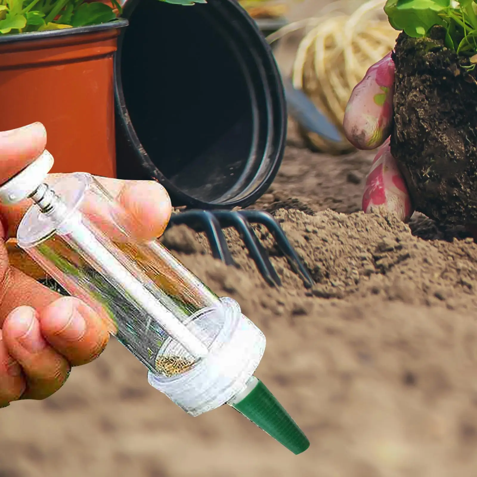 Диспенсер для посева цветочных растений сеялка стартовая садовые