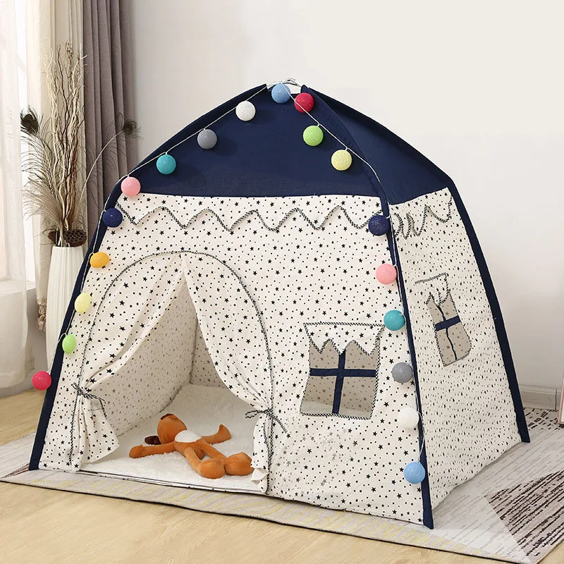 130*100*130cm Kids Indoor Outdoor Castle Princess Tent Bed L