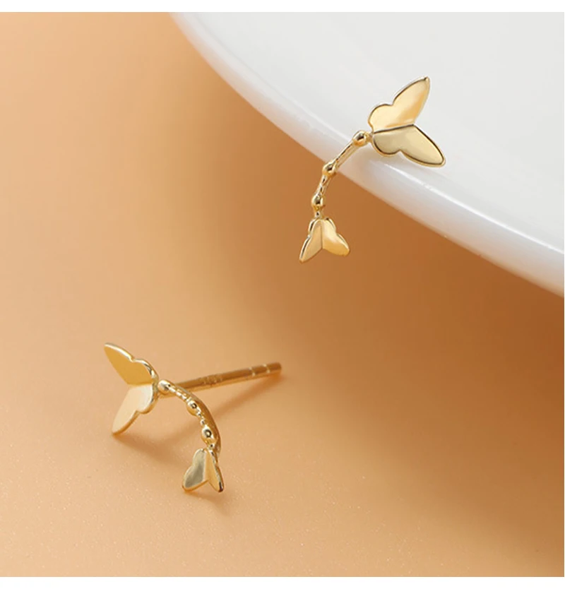 

Простой Круглый Шар из стерлингового серебра пробы с покрытием K-gold, маленькая модная женская модель, универсальное, не вызывающее аллергию