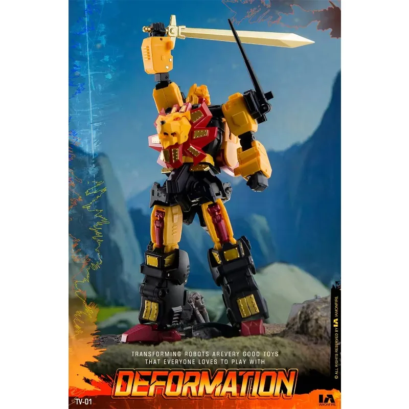Фото 【В НАЛИЧИИ】Коллекционная игрушка-трансформер TV-01 TV01 Predaking The Sharp Claws, мини-фигурка робота №3