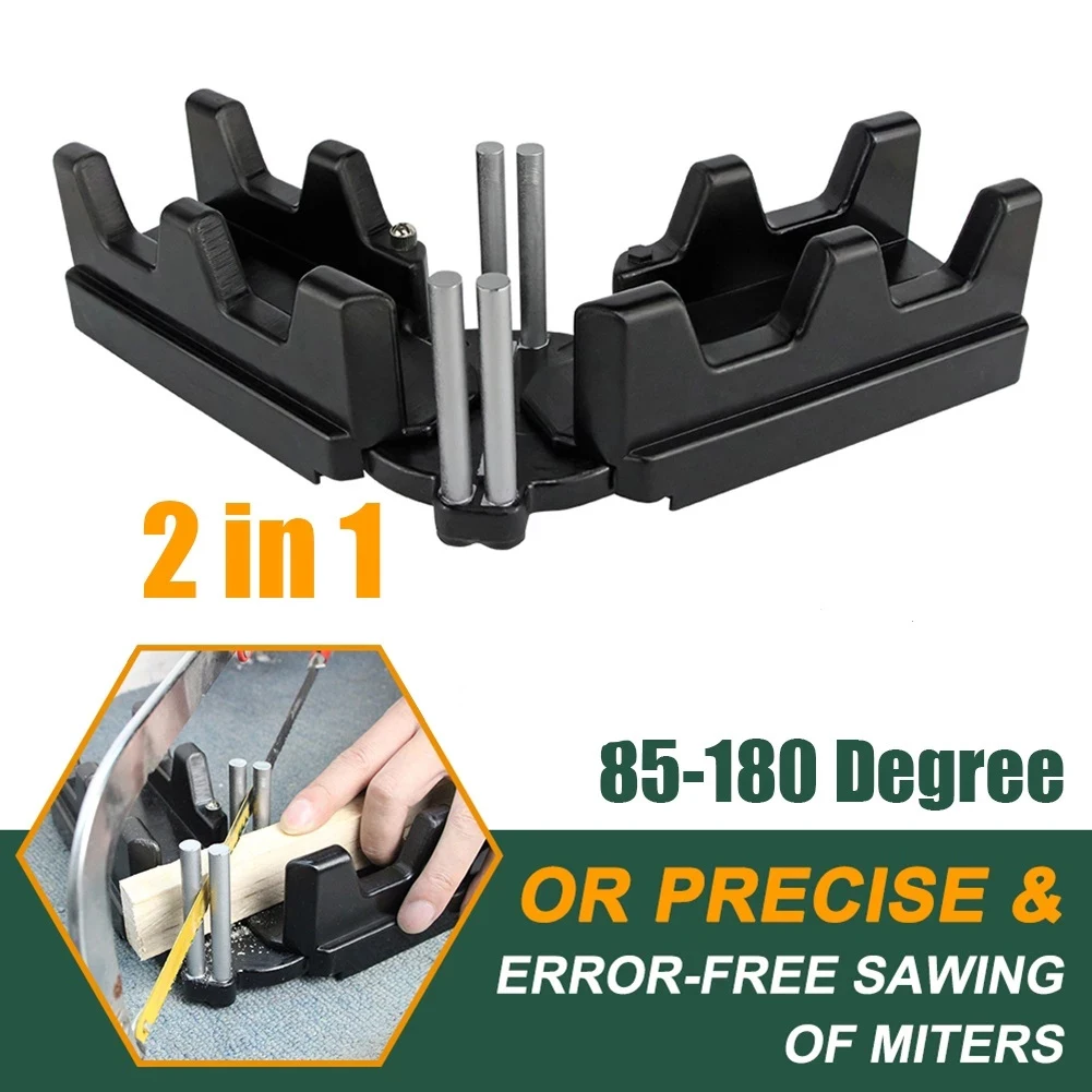 

2in1 Mitre Measuring Cutting Tool 85° To 180° Mitre Saw Protractor Measuring And Sawing Mitre Angles Cutting Tool For Baseboards