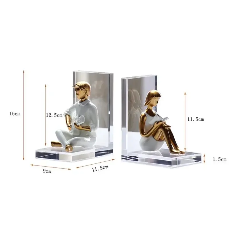 Креативная прозрачная акриловая стойка для чтения из смолы перегородка книг